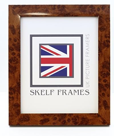 WALNUT STYLE PICTURE PHOTO FRAME (12X10)