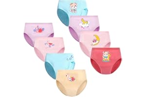 FedMois Slip Bambina Intimo Mutande Mutandine Cotone 2-9 Anni Confezione da 8