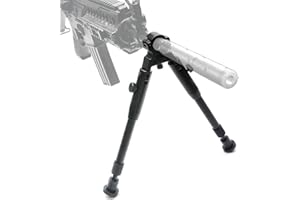 JASHKE Karabin dwunożny taktyczny, 6-9 cali, szybko zdejmowany, z wbudowaną regulacją wysokości zacisku do wiatrówki