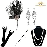 gatsby party 2019 ✔Multiple-Choice: Jedes Set mit 1920 Accorcies hat ein anderes Accessoire, wie Federkopf, Perlenketten, Ohrhänger, Satinhandschuhe und Zigarettenspitze. Alle Accessoires sind auf Sie zugeschnitten, Sie können die beste Passform wählen.