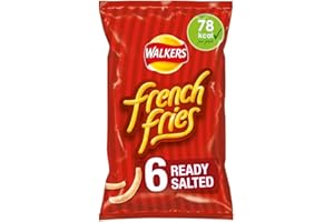 Walkers French Fries Ready Salted Multipack Snacks Crisps 6x18g