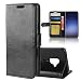 Produktbild jbTec® Flip Case Handy-Hülle Book #M48 zu Samsung Galaxy S9/Plus - Handy-Tasche Schutz-Hülle Cover Handyhülle Bookstyle Booklet, Farbe:Schwarz, Modell:Galaxy S9 / SM-G960
