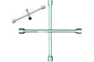 BOYEB Aglow.it CHIAVE in ACCIAIO UNIVERSALE per BULLONI RUOTE 17 19 21 23 A CROCE GIRABACCHINO SVITA AVVITA DADI AUTO CAMION CAMPER FURGONE ESTRAIBILE