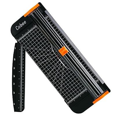 Tiptiper A4 Massicot Rogneuse Papier Tondeuse Papier Coupe Papier Guillotine de Papier Massicot Noir