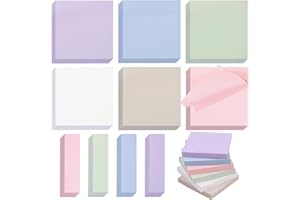 XIMISHOP 1000 Stück Bunte Haftnotizen, 76 * 76mm Selbstklebende Klebezettel Mit Super Sticky Notes Farbige Notizblöcke Markieren Notizzettel Büroartikel Sticky Notes Zettel Für Hause Büro Studie