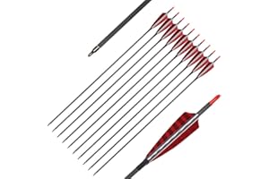 ELONG OUTDOOR Elong Pure Carbon Arrows Türkei Feder Befiederung Jagdziel Bogenschießen 700 Spine für Compoundbögen Recurve Traditioneller Bogen Langbogen 30 Zoll Schaft