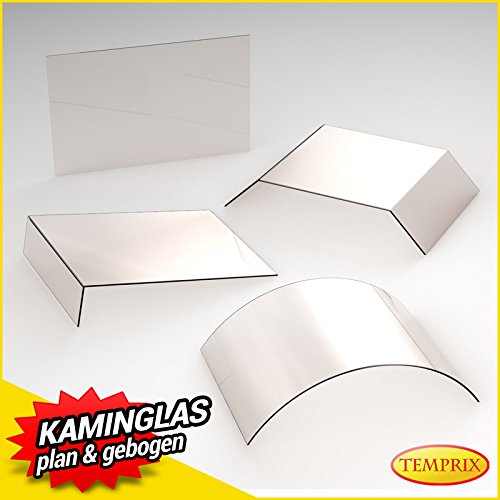 Kaminscheibe Kaminglas Ofenglas plan – 320 mm x 320 mm x 4 mm (Normalglas) - 2