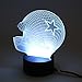 Produktbild Gladle Neuheit Baseball Cap 3D Nachtlicht 7 Farbwechsel LED ,Dallas Cowboys