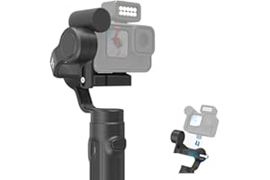 PERGEAR INKEE Falcon Plus Action-Kameras Gimbal-Stabilisator, Kompatibel mit 11/10/9/8/7/6/5 Osmo Action Insta 360, Media Mode 9H Akkulaufzeit, Kabellose Steuerung, USB-C, Universelles Aufladen