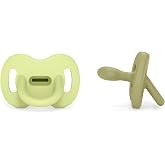 Suavinex, Pack of 2 Soothers All Silicone, for Babies 6/18 Months, Physiological Teat Sx Pro, Super Soft and Flexible, Ideal