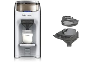 Baby Brezza - Formula Pro Advanced Automatic Bottle Preparer with Free Extra Funnel Kit - Black & White