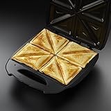 Russell Hobbs 4-Portion Sandwich Toaster 18023 - Black (Kitchen &amp; Home)