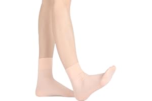 HIMCUS Girls Ballet Socks Multi-Packs 3|5 Packs Kids Seamless Dance Socks Soft Breathable(6 UK Child-3.5 UK)