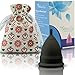 Produktbild Menstruationstasse Größe 2 für normale bis starke Blutung - 12 Stunden Schutz - wiederverwendbarer Menstruationsbecher - Menstruations Cup (Modell 2, schwarz) von ATHENA Cup