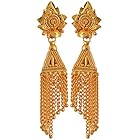 Jewelstone Brass Gold Plated Dangle and Drop Earring for Women
