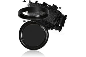Mysense Single Matte Black Eyeshadow,Pressed Fine Powder Eyeshadow,High Pigment Longwear Single Black Eye Make up for Day&Night (02)