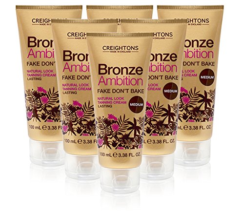 Creightons Bronze Ambition Fake Don't Bake Natural Looking Tanning Cream (6 Pack)