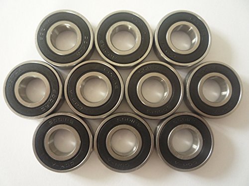 10 Kugellager Präzi-lager Präzisionslager 6001 2RS 12x28x8 NEU