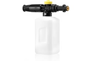 Hierbla Soap Snow Foam Cannon Lance for K2 K3 K4 K5 K6 K7 Soap,Replacement Foam Cannon Upgraded Connect Power Thick Foam Soap Dispensal Adjustable Spray Nozzle, High Pressure Car Wash Gun Accessory