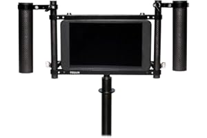 Proaim Director's Monitor Cage z dwoma wygodnymi uchwytami | do montażu monitora 4" "-7" | aluminiowa konstrukcja CNC z opcjami montażu akcesoriów (P-DMC)