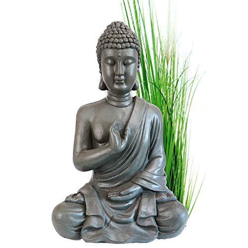 INtrenDU Bouddha Statuette Chinois 54cm décoration Zen pour intérieur extérieur Jardin Zen, Feng Shui Statue