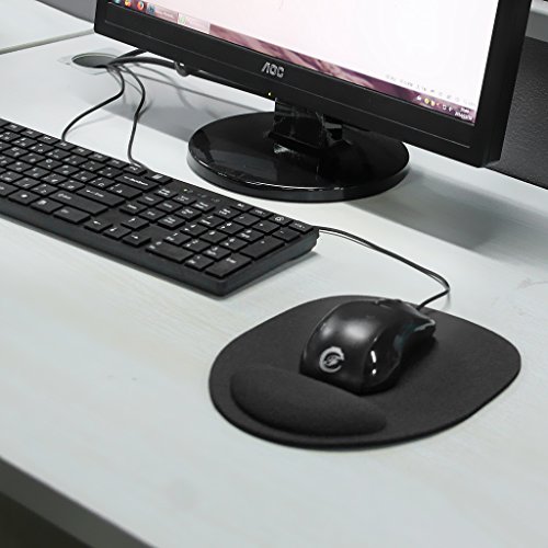 Schwarz Handgelenk Comfort Mouse Pad Maus Pad Mat Mousepad für optische Maus - 3