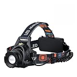 Linterna Frontal de Pictek, Ultra Brillante Linterna de Cabeza Impermeable de 1000 Lumen, 3 Modos de luminación Ajustables, para Emergencia / Camping / Ciclismo / Correr / Cazar etc.