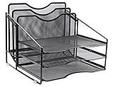 Tamaño: total: 34,7 x 33,5 x 29,2 cm (largo x ancho x alto); bandeja horizontal: 33,1 x 22,6 x 5,1 cm (largo x ancho x alto); organizador vertical: 33,1 x 22,6 x 4,3 cm (largo x ancho x alto).