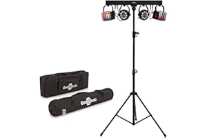 GEAR4MUSIC Derby FX LED Party Lighting System All In One DJ Disco Stage Band