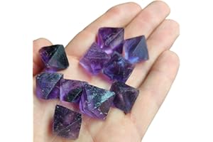 TENET - pietra grezza naturale per cristalloterapia meditazione reiki (FLUORITE OTTAEDRO VIOLA (1.5-2 CM))