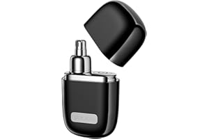 yoose Cortapelos de nariz para hombre, de aleación, sin dolor, con tapa protectora, IPX7, resistente al agua, recortador para hombre con motor supersilencioso de 10000 rpm, tipo C recargable