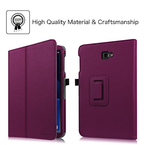 Fintie Samsung Galaxy Tab A 10.1 Hülle – Slim Fit Folio Kunstleder Schutzhülle Case Cover Tasche für Samsung Galaxy Tab A 10,1 Zoll T580N / T585N Tablet (2016 Version) mit Auto Schlaf / Wach Funktion, Lila - 3