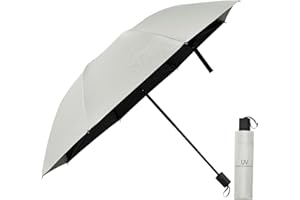 Vicloon Parasol Odporny Na Burze, Powłoka Teflonowa 210T, Przeciwsłoneczny Składany Na Zewnątrz UV, Lekki Kompaktowy (Kość Słoniowa)