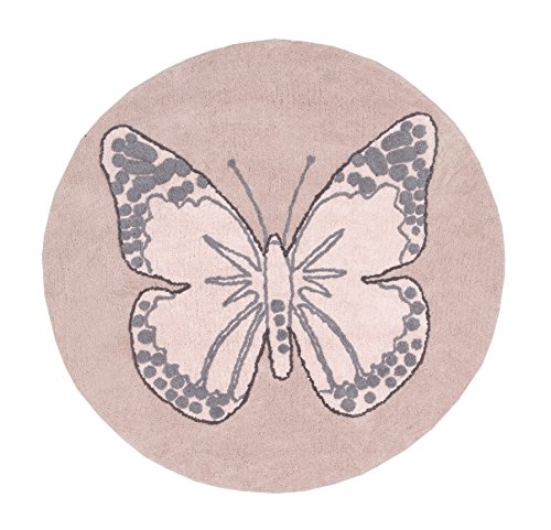 Lorena Canals Butterfly Vintage Washable Rug (Nude)