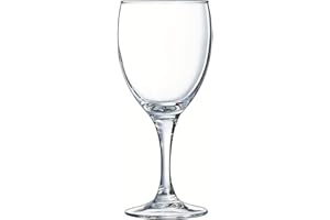 Arcoroc - Collection Elegance - 6 verres à pied 19 cl en verre - Usage professionnel - Fabrication France - Emballage renforcé, adapté à la vente en ligne