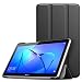 Produktbild MoKo Huawei MediaPad T3 7.0 Hülle - Ultra Lightweight Slim PU Leder Tasche Schutzhülle Schale Smart Shell Case Cover mit Standfunktion für Huawei MediaPad T3 7.0 Zoll Tablet, Schwarz