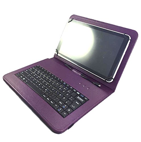 Acer ICONIA ONE 10 B3-A30-K4QY 25,65 cm 10.1″ Qwertz Tastatur Tablet Tasche 10.1 mit Standfunktion – Deutsche Tastenbelegung – 10 Zoll Lila Tastatur - 4