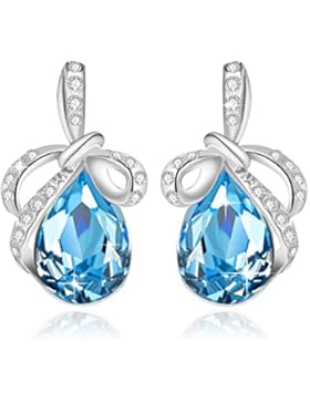 Swarovski Kristall Ohrringe für Frauen Damen Schmuck Ohrringe Ohrstecker Ohrschmuck Weihnachten Geschenk für Frauen...