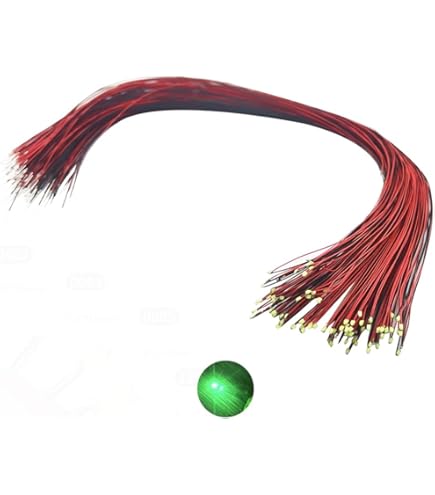 50 Stück Vorverdrahtete SMD LEDs - 0805, 7,8 Zoll Litze, Mehrfarbig Für Modellbau & DIY