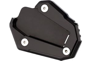 Modeer Stand Foot Side Stand Enlarge Plate Pad for Ducati Multistrada 1200 Enduro 1200S 1260 Enduro 1260S Diavel 1260 Supersport S Monster 1200/R/S 821 Accessories (Black)