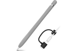 AHASTYLE Cover Apple Pencil 1 Generazione Custodia Apple Pencil 1 Cover Accessori in Silicone Compatibile con Apple Pencil 1st Generazione (Grigio)