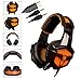 Produktbild MOIMK PC-Gaming-Headset, Stereo-Surround-Gaming-Kopfhörer, Soft-Memory-Ohrmuffs, Noise-Abbrechen, Mikrofon & USB-LED-Licht, Für PS4, Xbox One, PC, Nintendo Switch