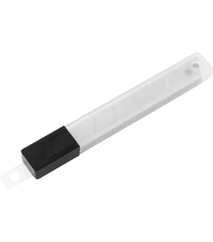 Craftelier – 10 Lame Di Ricambio Per Cutter Professionale 13,7 Cm, Con Custodia, Larghezza 9 Mm, Acciaio Al Carbonio