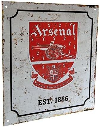 Arsenal FC Official Football Gift Retro Logo Sign - A Great Christmas / Birthday Gift Idea For Men And Boys