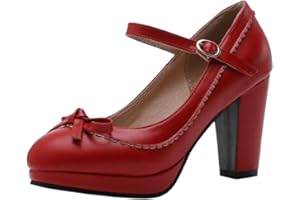 Lydee Mujer Zapatos Dulce Bow Pumps Correa