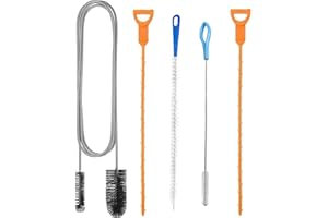 CKCSHI 5PCS Drain Cleaner Tool Set, Outdoor & Plug Unblocker, Reusable for Bathroom, Shower & Kitchen