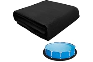 JUDANNA Pool Bodenplane Runden 4m/13.12ft Poolunterlage Bodenschutzplane Swimmingpool Bodenfolie Pool Unterlage Unterlegmatte Bodenschutzplane Bodenplane für Easy Set und Frame Pools, Rund