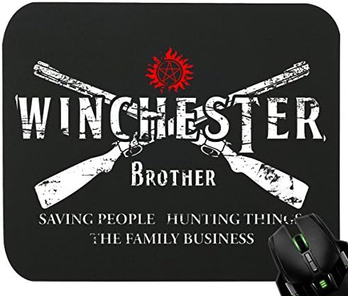TLM Winchester Bros 2 Guns Mouse Pad for Gaming and Office 230x190x5mm
