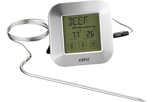 Gefu GE21790 - Termosonda PUNTO, acero inoxidable, gris, 2,5 x 8,5 x 8,5 cm