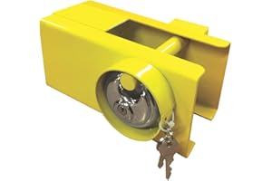 MSA Attache de remorque solide avec serrure et clés pour sécurité de caravane/remorque